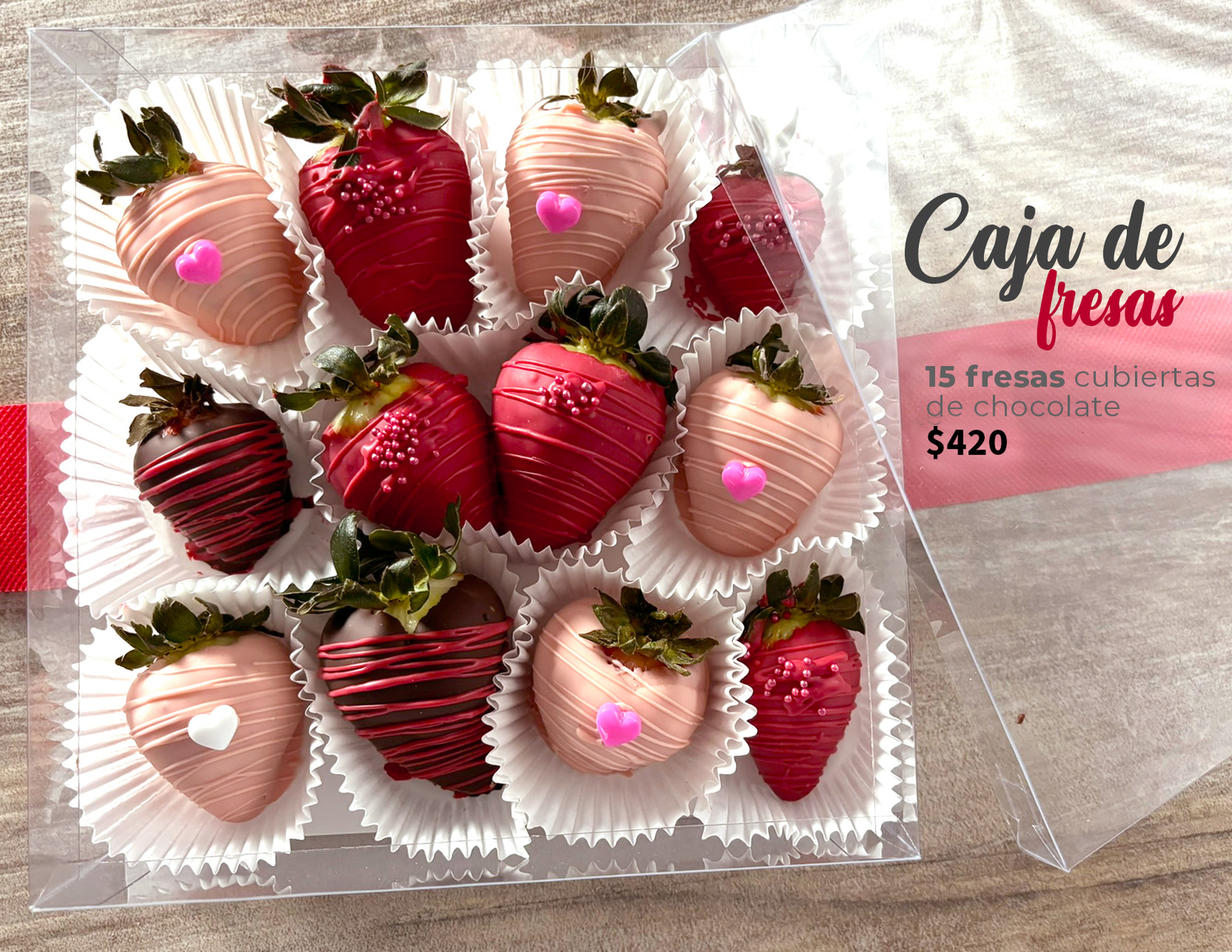 CAJA DE FRESAS 15 